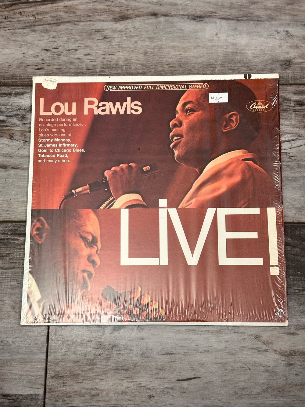 Lou Rawls LIVE! Vinyl Album – Brown Cover
